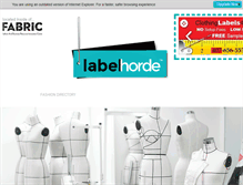 Tablet Screenshot of labelhorde.com